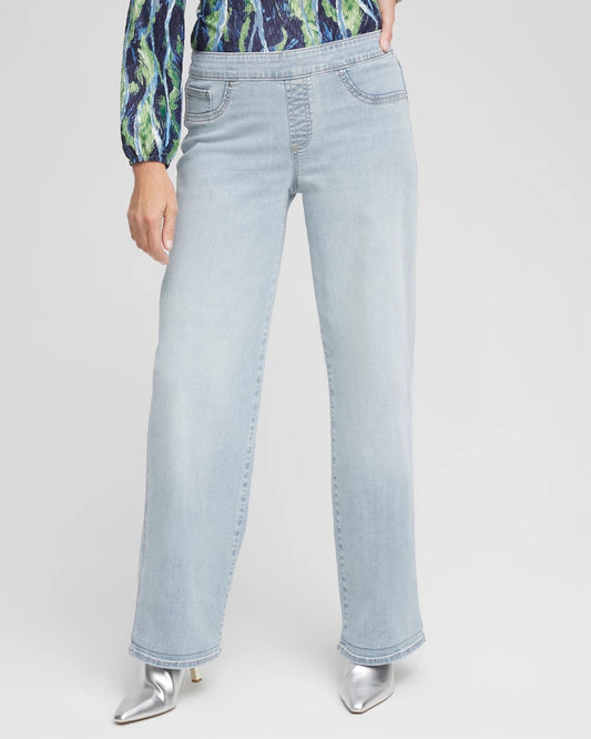 Chico's Women | Petite Pull-On Wide-Leg Jeans DELPHINIA INDIGO
