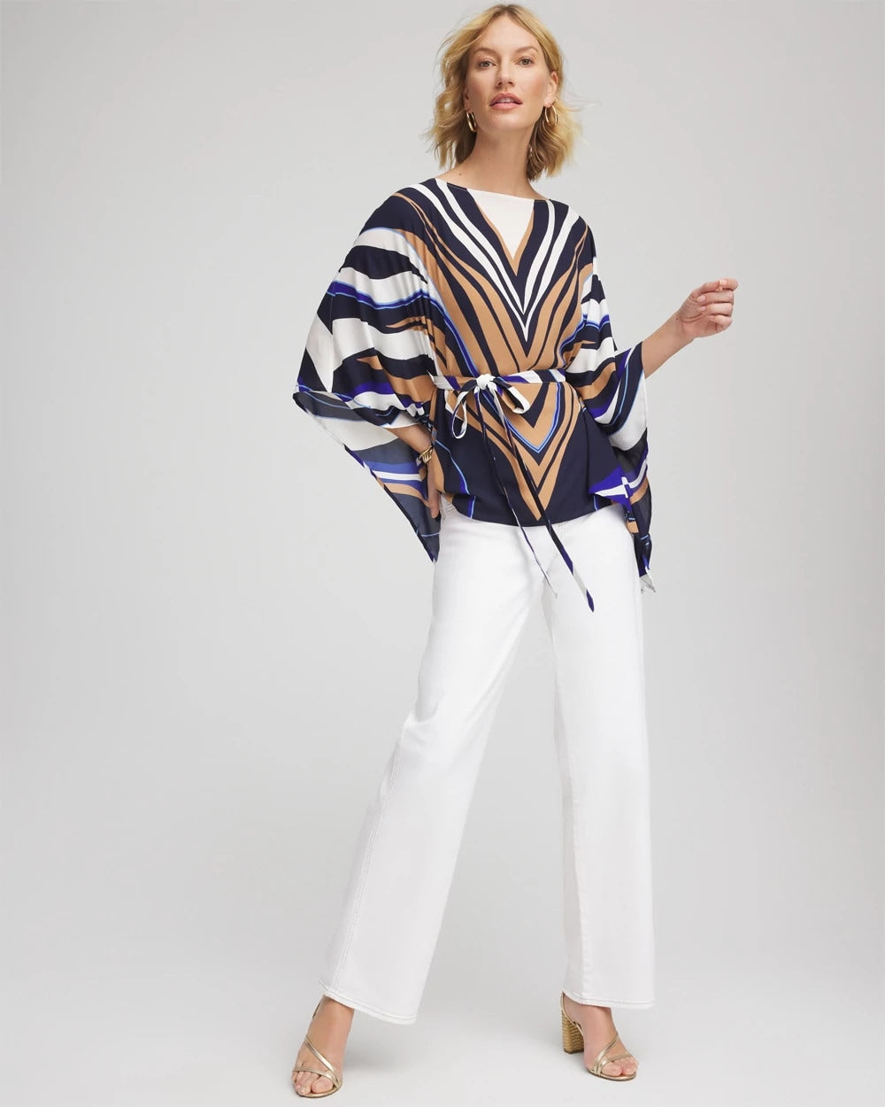 Chico's Women | Petite Seeded Pull-On Wide-Leg Jeans NATURAL SEEDED
