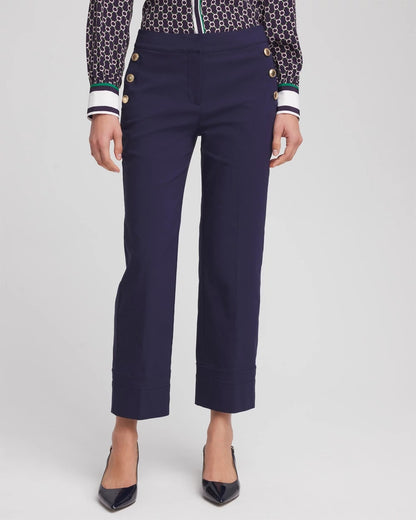 Chico's Women | Emme Sailor Straight Crops PASSPORT BLUE