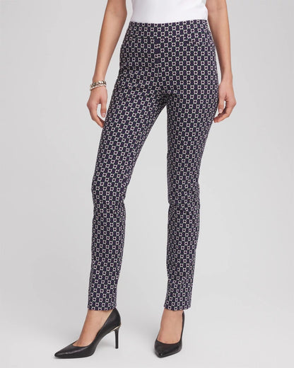 Chico's Women | Brigitte™ Chain Connection Slim Pants PASSPORT BLUE