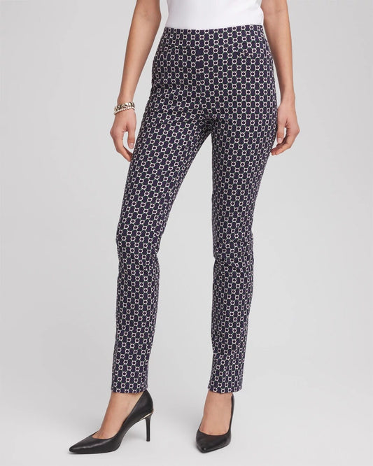 Chico's Women | Brigitte™ Chain Connection Slim Pants PASSPORT BLUE