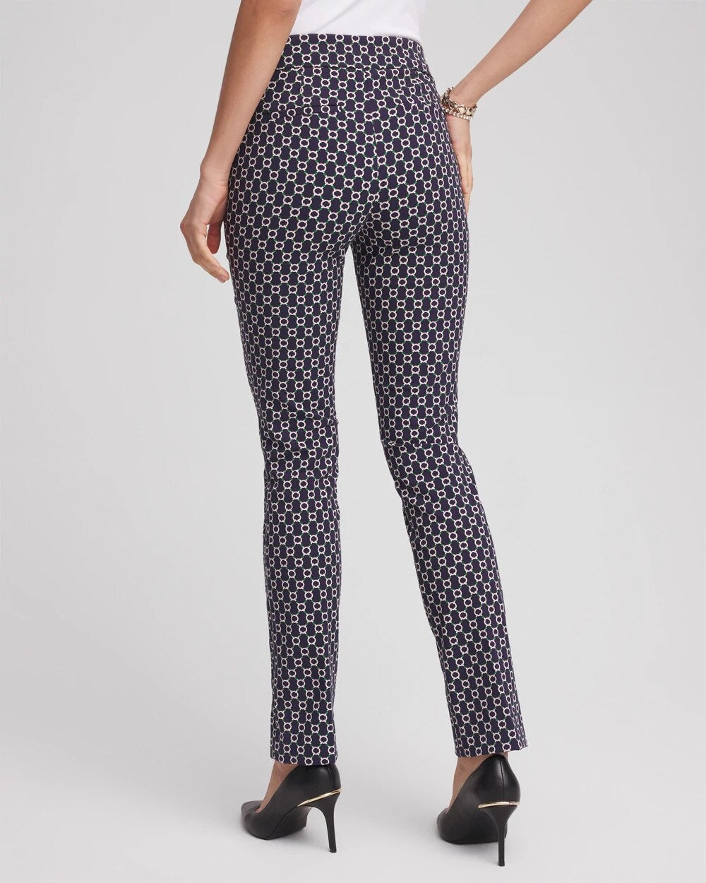 Chico's Women | Brigitte™ Chain Connection Slim Pants PASSPORT BLUE