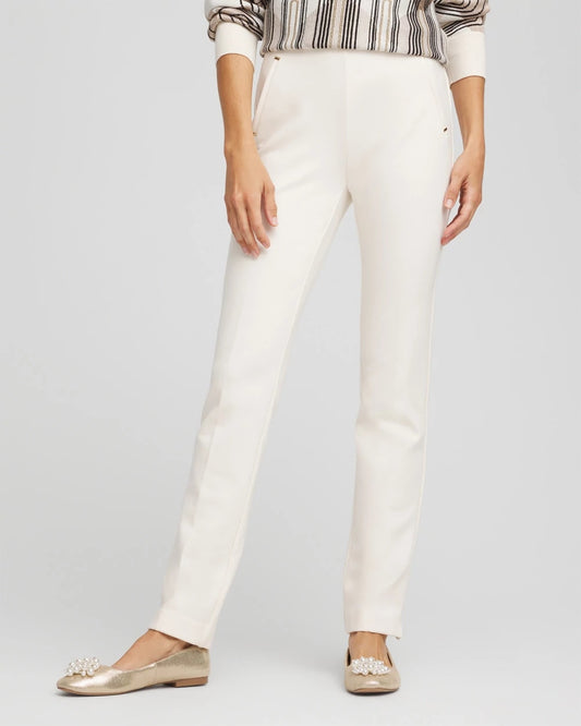 Chico's Women | Juliet Slim Trim Detail Pants ENGLISH CREAM
