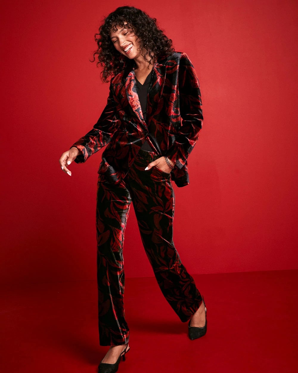 Chico's Women | Velvet Rose Slim Ankle Pants BLACK