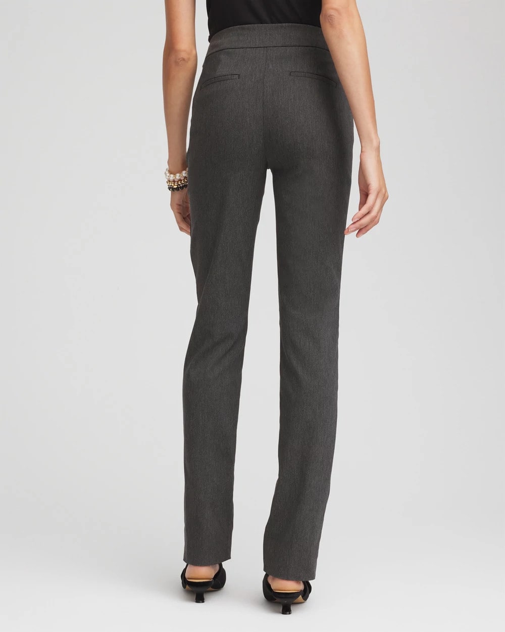 Chico's Women | Brigitte™ Slim Full-Length Pants GRAPHITE HEATHER GRAY