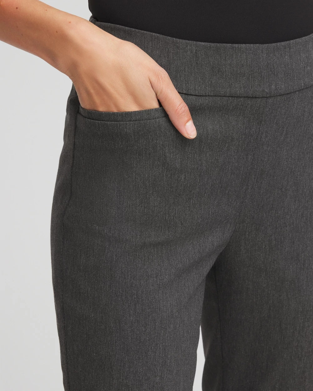 Chico's Women | Brigitte™ Slim Full-Length Pants GRAPHITE HEATHER GRAY
