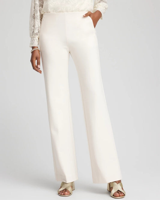 Chico's Women | Juliet Wide Full Length Pant ENGLISH CREAM