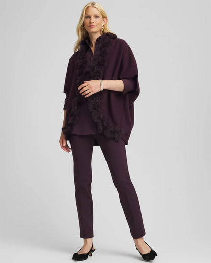 Chico's Women | Juliet Slim Trim Detail Ankle Pants NIGHT BLOOM