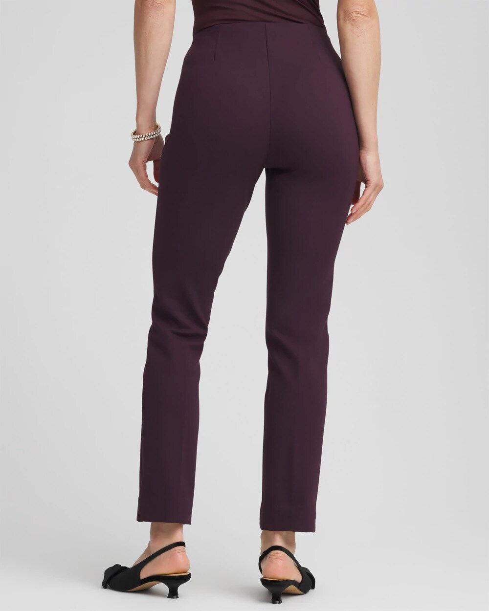 Chico's Women | Juliet Slim Trim Detail Ankle Pants NIGHT BLOOM