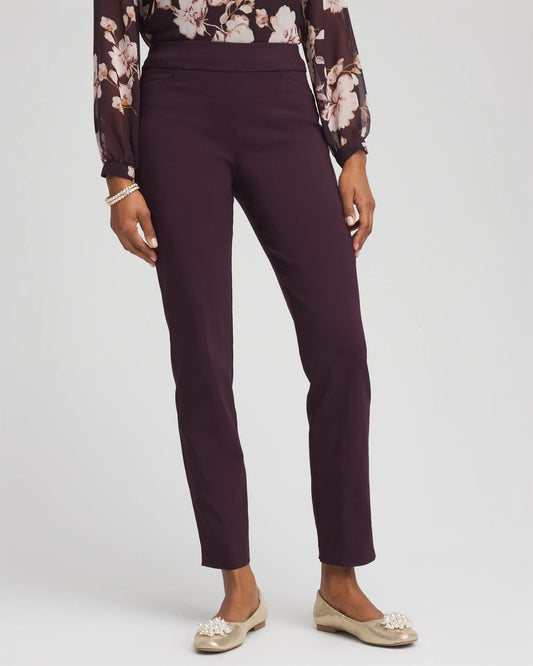 Chico's Women | Brigitte™ Slim Pull-On Ankle Pants NIGHT BLOOM