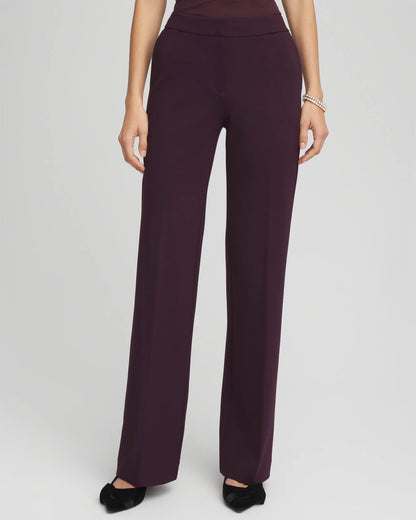 Chico's Women | Emme Wide-Leg Trouser Ponte Pants NIGHT BLOOM