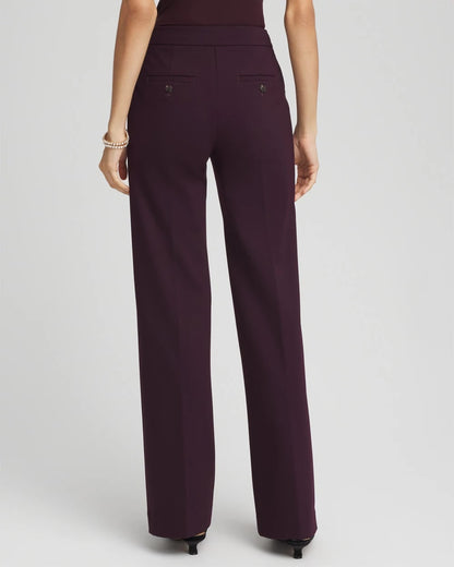 Chico's Women | Emme Wide-Leg Trouser Ponte Pants NIGHT BLOOM