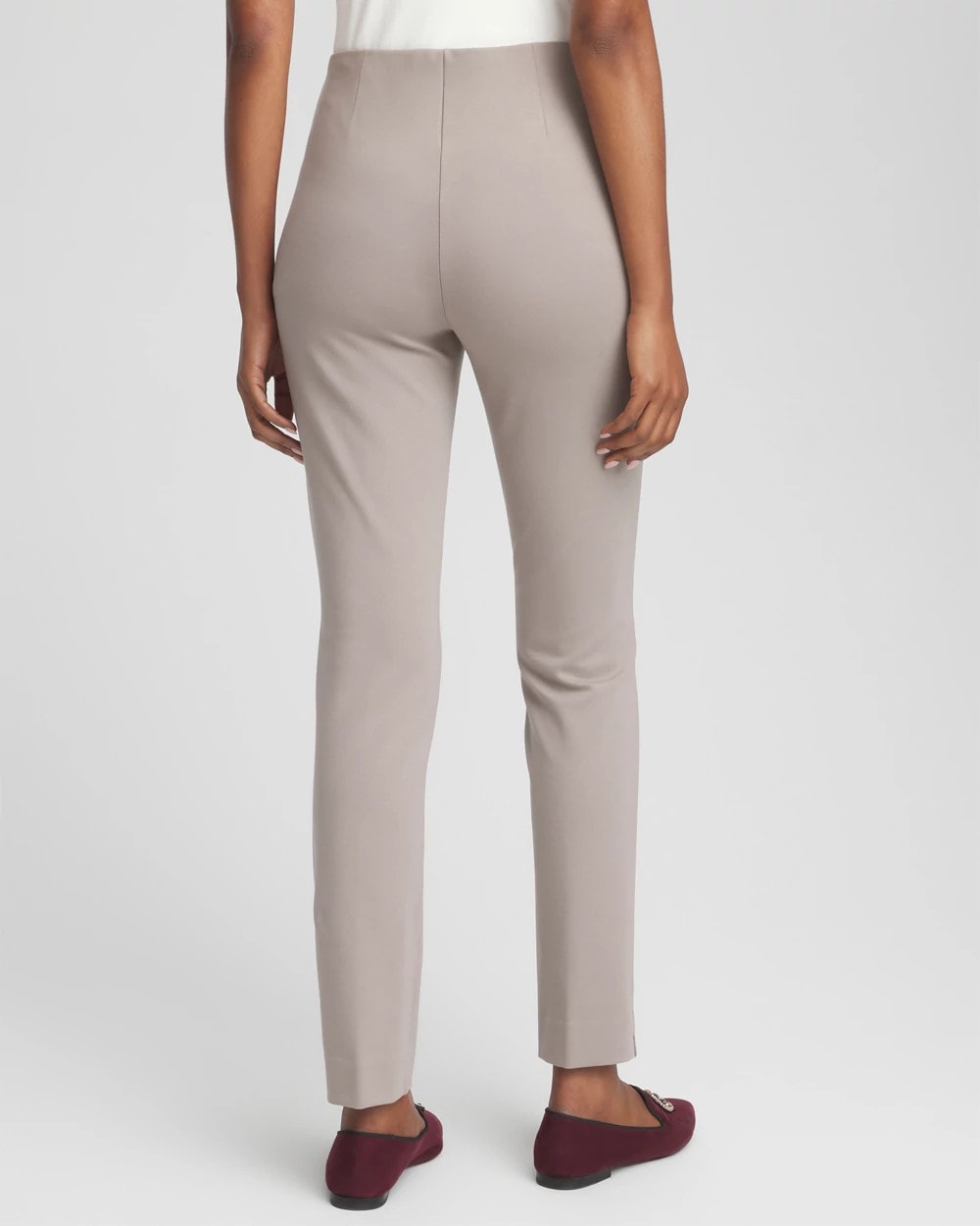 Chico's Women | Juliet Slim Trim Detail Ankle Pants ROCKY MOUNTAIN