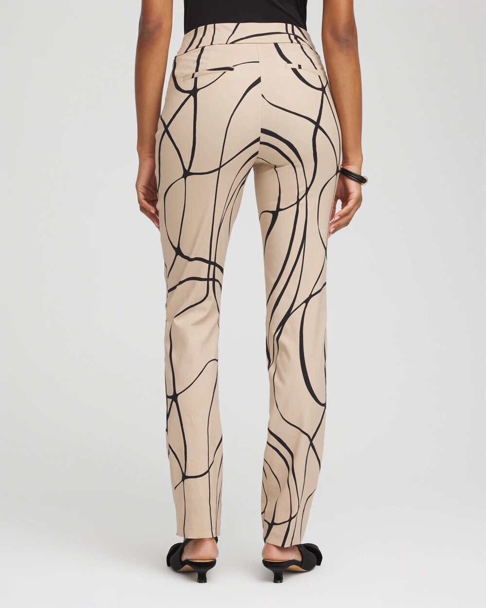 Chico's Women | Brigitte™ Golden Leaf Slim Full-Length Pants CHAMPAGNE FIZZ
