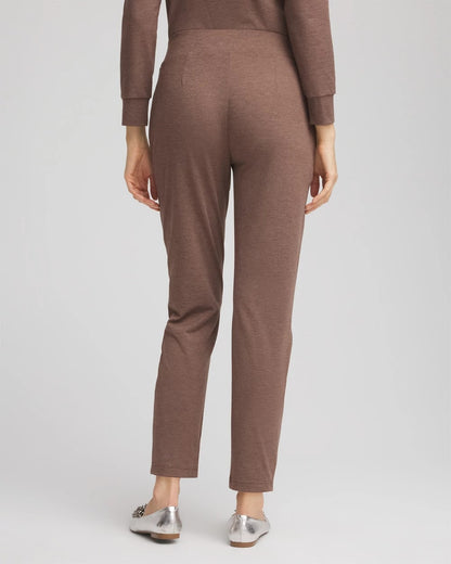Chico's Women | Zenergy® Cloud Satin Trim Pants WALNUT