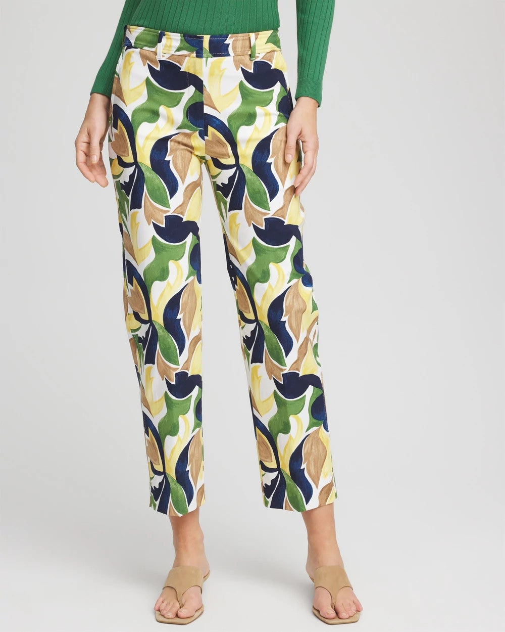 Chico's Women | Emme Straight Mod Cropped Pants ALABASTER
