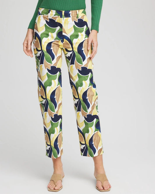 Chico's Women | Emme Straight Mod Cropped Pants ALABASTER
