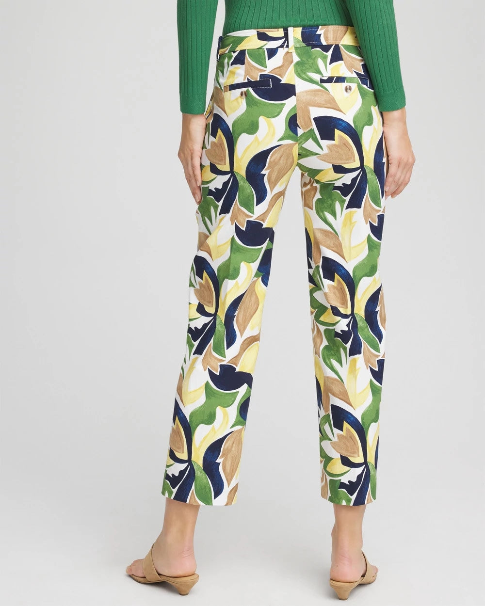 Chico's Women | Emme Straight Mod Cropped Pants ALABASTER