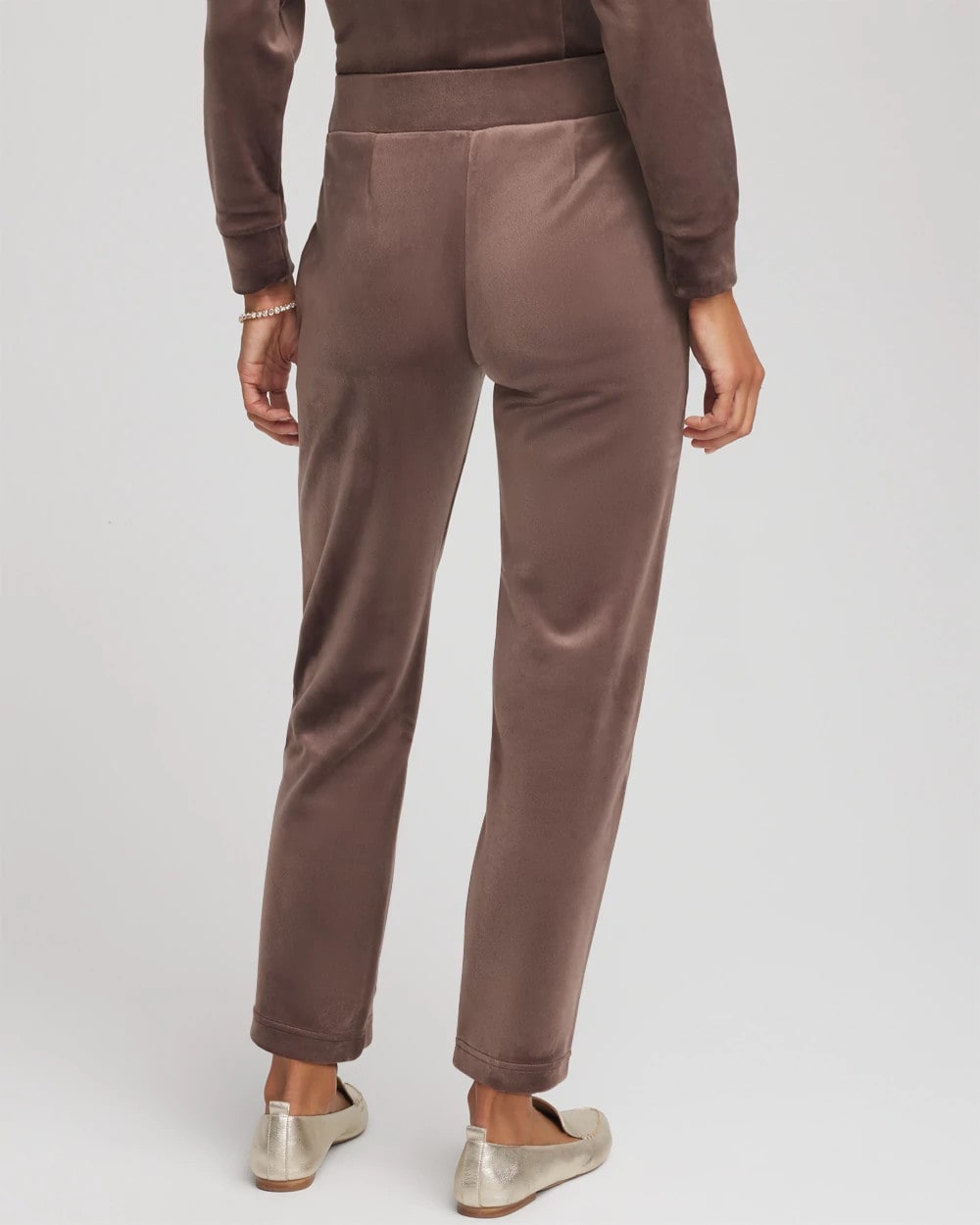 Chico's Women | Zenergy® Velour Tapered Ankle Pants WALNUT
