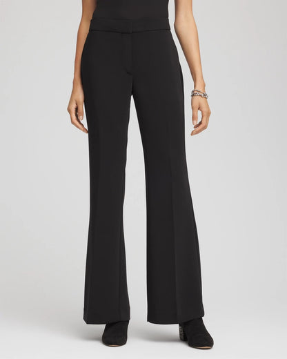 Chico's Women | Crepe Flared Trouser Pants BLACK