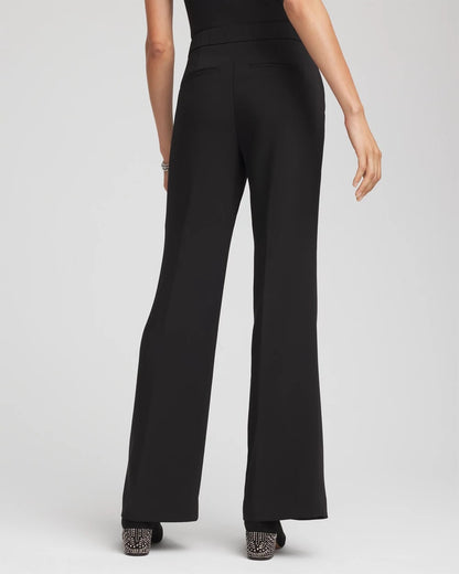 Chico's Women | Crepe Flared Trouser Pants BLACK