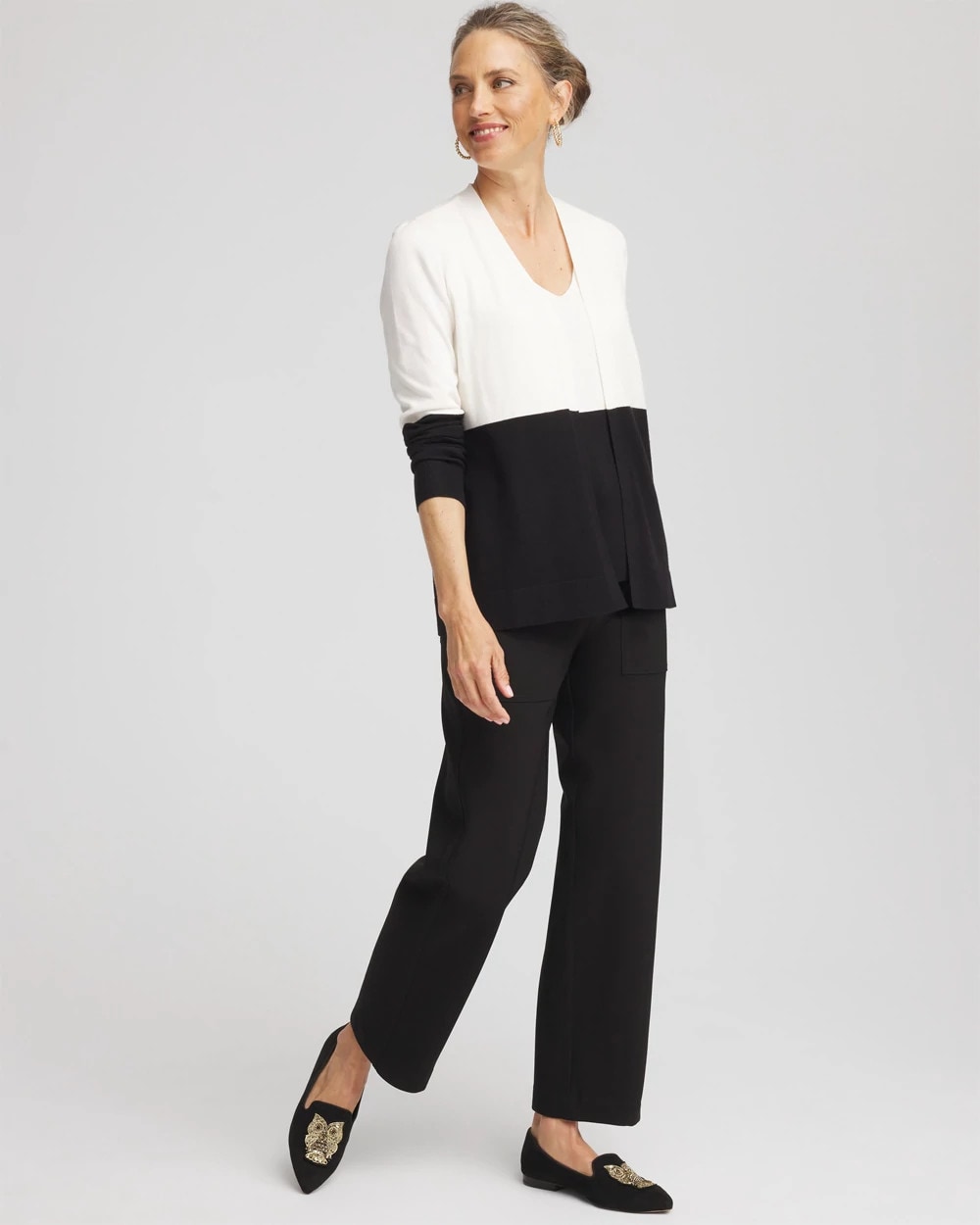 Chico's Women | Bi-Stretch Straight Ankle Pants BLACK
