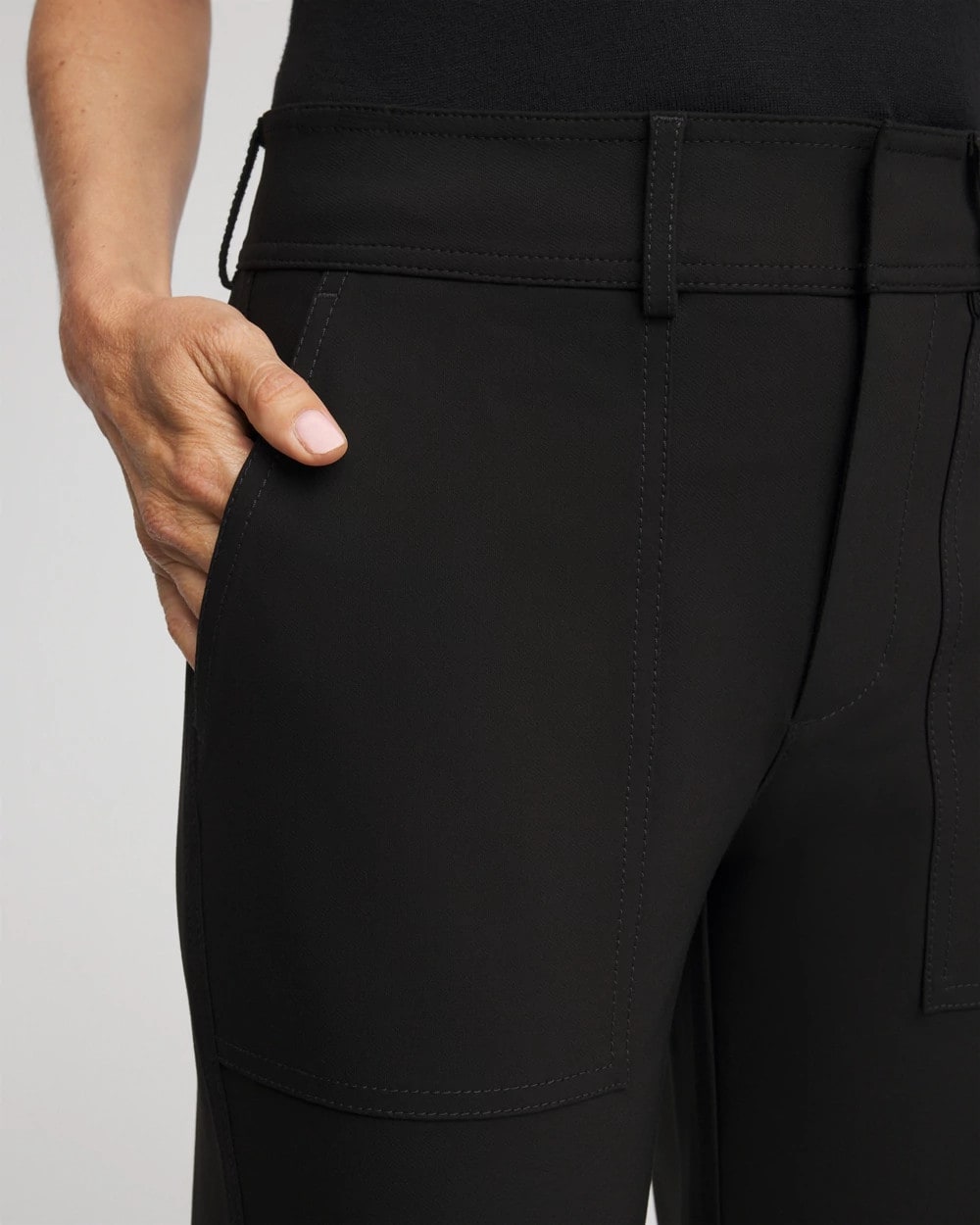 Chico's Women | Bi-Stretch Straight Ankle Pants BLACK