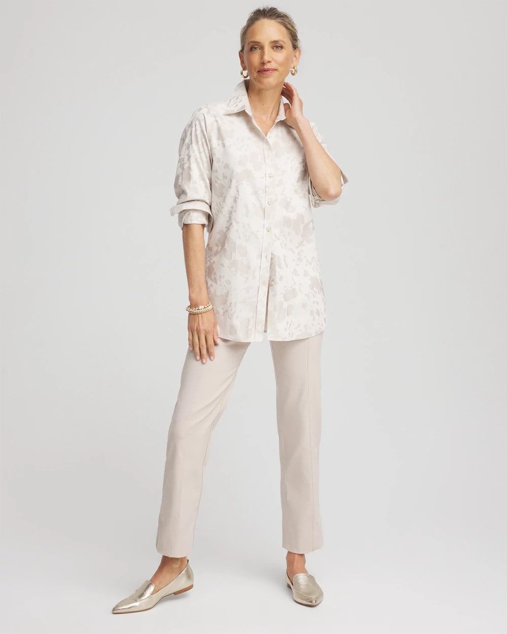 Chico's Women | Emme Straight Ankle Pants SMOKEY TAUPE