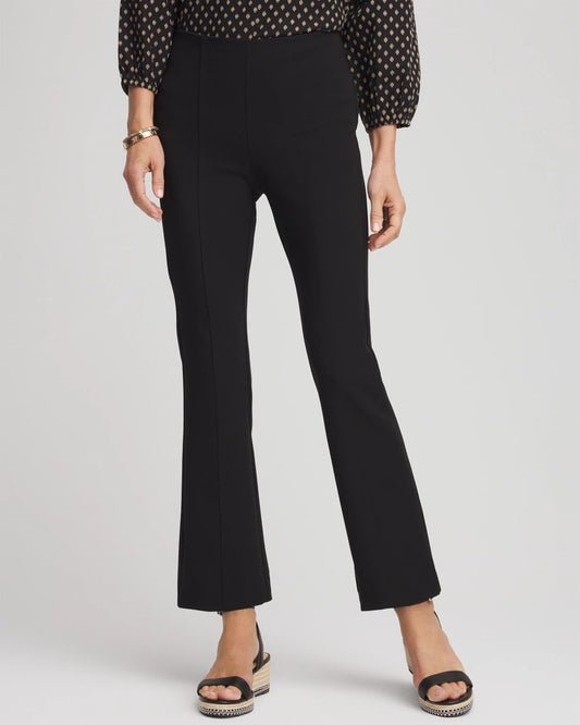 Chico's Women | Lightweight Juliet Flared Ankle Pants BLACK