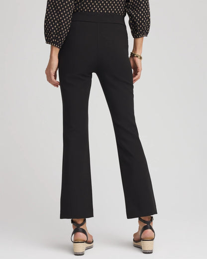Chico's Women | Lightweight Juliet Flared Ankle Pants BLACK