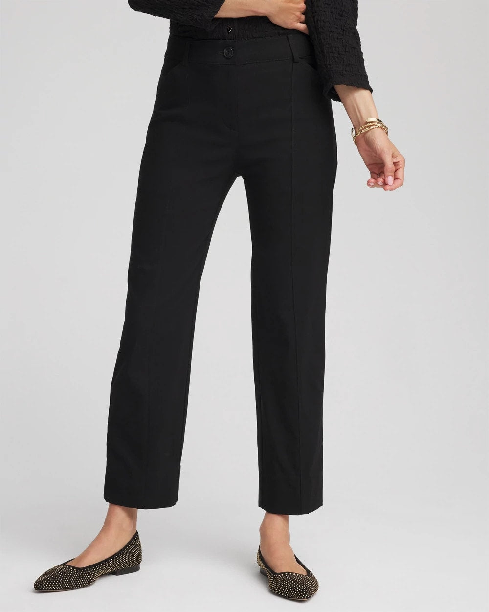 Chico's Women | Emme Straight Ankle Pants BLACK