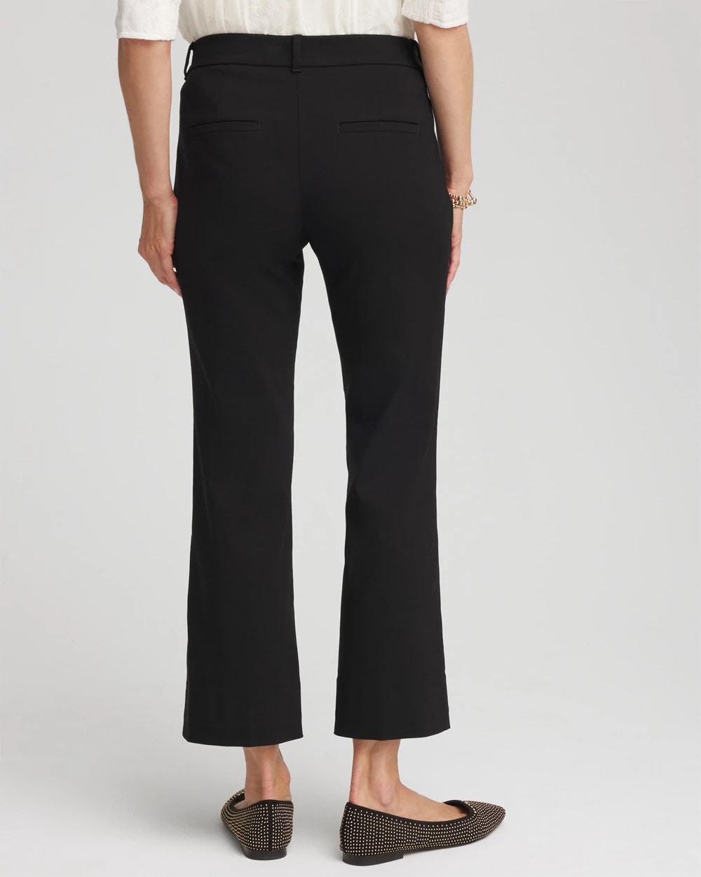 Chico's Women | Emme Cropped Flared Pants BLACK