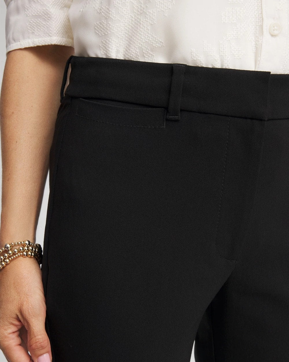 Chico's Women | Emme Cropped Flared Pants BLACK