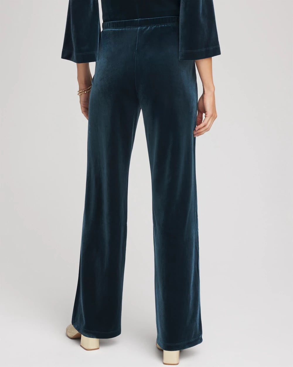 Chico's Women | Travelers™ Velvet No Tummy Pants TEAL SHADOW