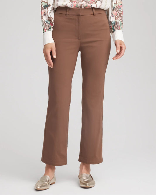 Chico's Women | Emme Cropped Flared Pants DRIED MUSHROOM