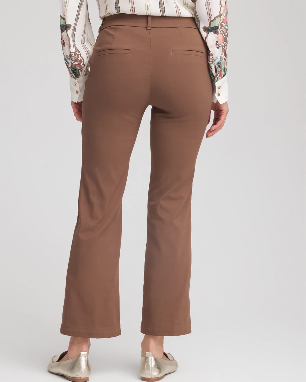 Chico's Women | Emme Cropped Flared Pants DRIED MUSHROOM