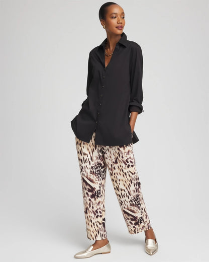 Chico's Women | Bengal Marks Crepe Pull-On Ankle Pants CARAMEL APPLE