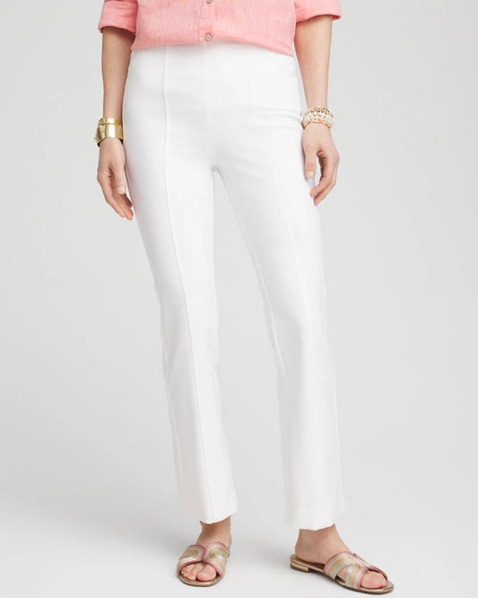 Chico's Women | Lightweight Juliet Flared Ankle Pants ALABASTER