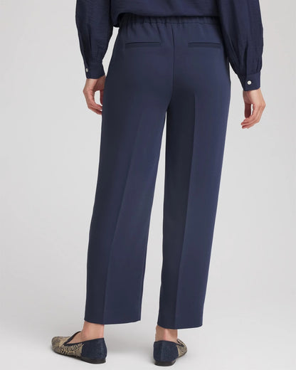 Chico's Women | Stretch Crepe Tapered Ankle Pants PASSPORT BLUE