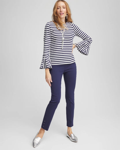 Chico's Women | Brigitte™ Pull-On Slim Rivet Ankle Pants PASSPORT BLUE
