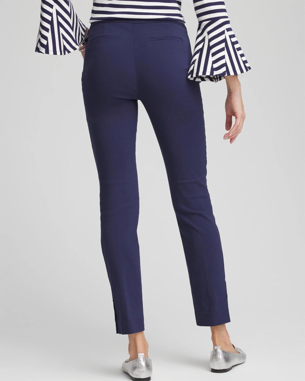 Chico's Women | Brigitte™ Pull-On Slim Rivet Ankle Pants PASSPORT BLUE