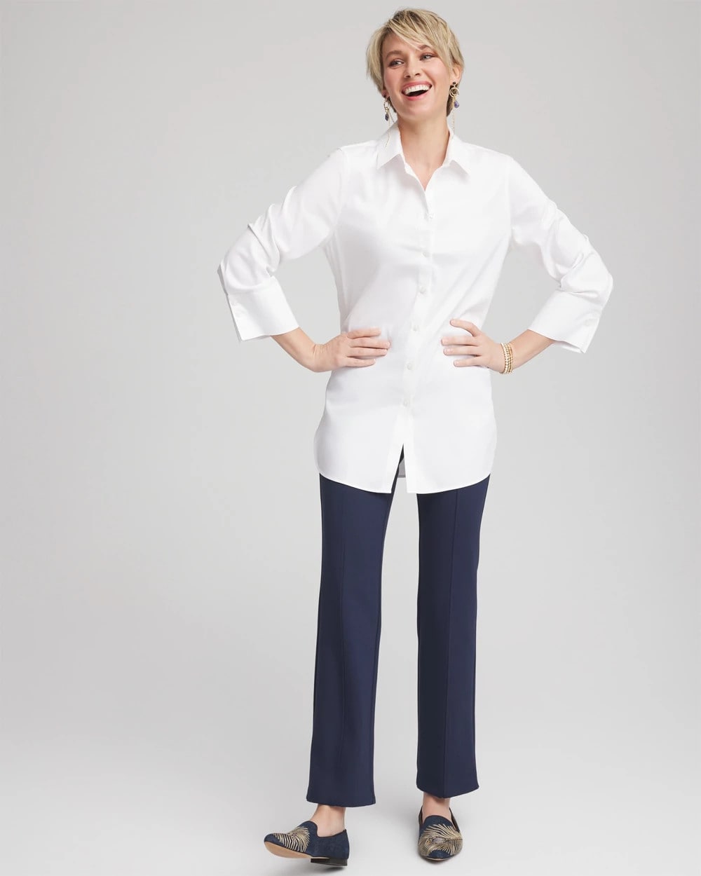 Chico's Women | Juliet Straight Ankle Pants PASSPORT BLUE