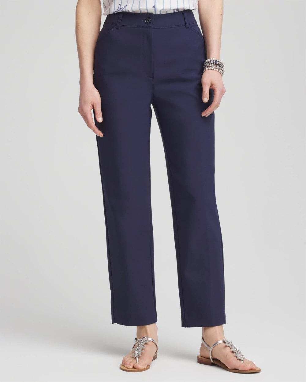 Chico's Women | Fly Front Ankle Pants PASSPORT BLUE