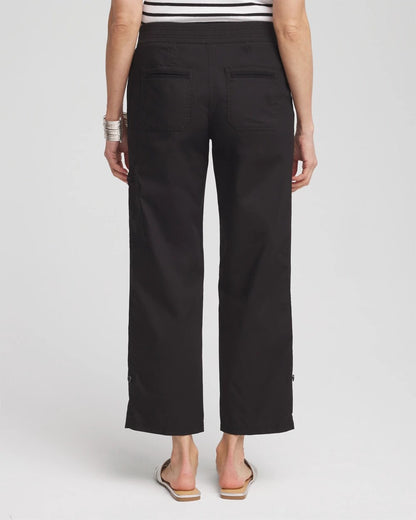 Chico's Women | Poplin Cropped Pants BLACK