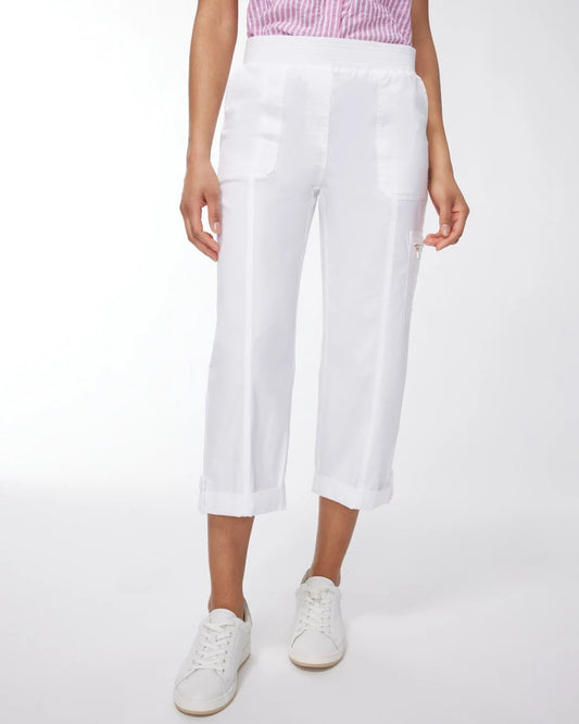 Chico's Women | Poplin Cropped Pants ALABASTER