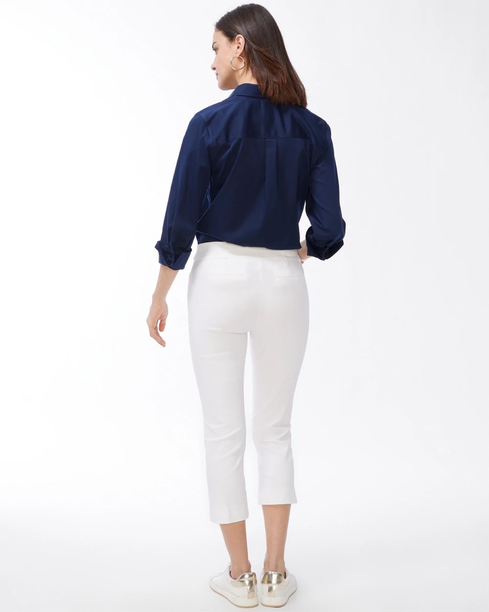 Chico's Women | Brigitte™ Slim Pull-On Crop ALABASTER