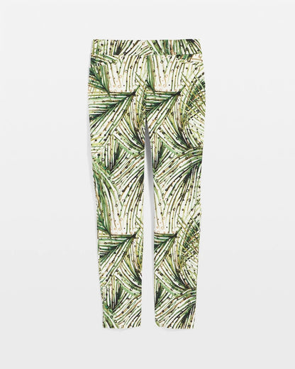 Chico's Women | Brigitte™ Slim Ankle Palm-Print Pants ECRU