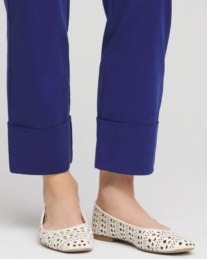 Chico's Women | Stretch Sateen Cropped Pants BLUE CASA