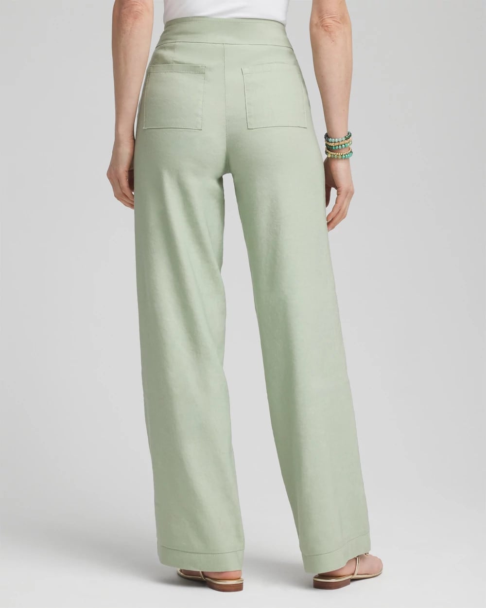 Chico's Women | Linen Stretch Relaxed Pants MOROCCAN MINT