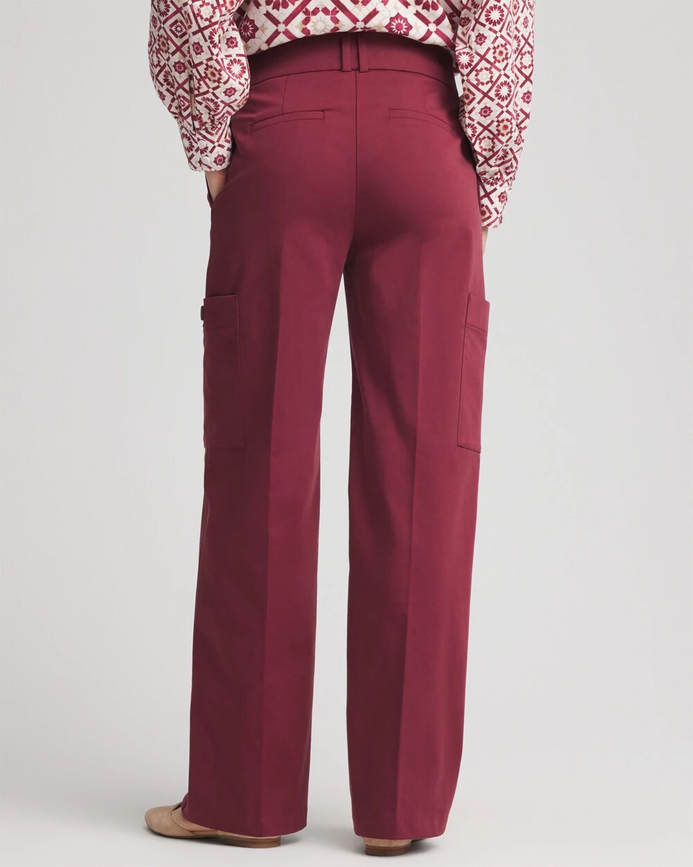 Chico's Women | Sateen Cargo Pants BLACKCURRANT